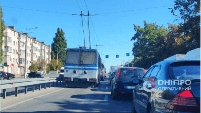 Пробки в Днепре 19 августа