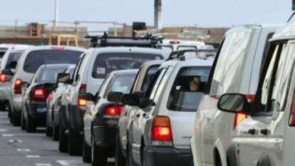 Пробки на границе с Венгрией