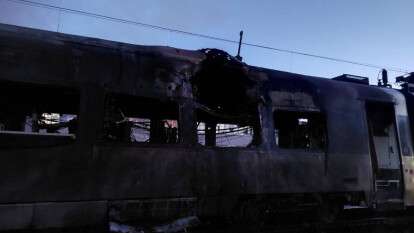 Затримка поїздів через обстріл