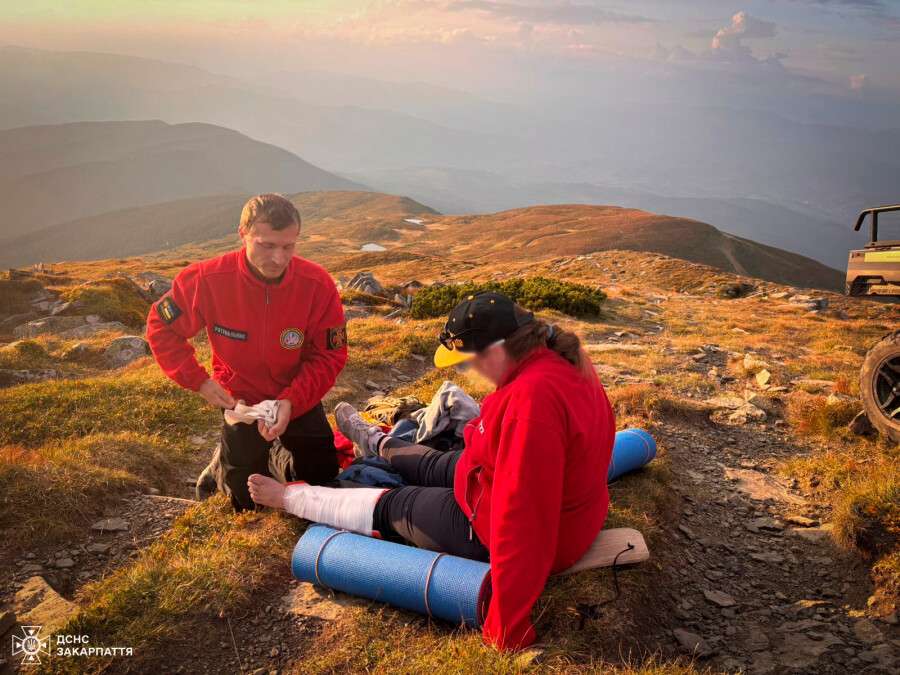 Спасли женщину