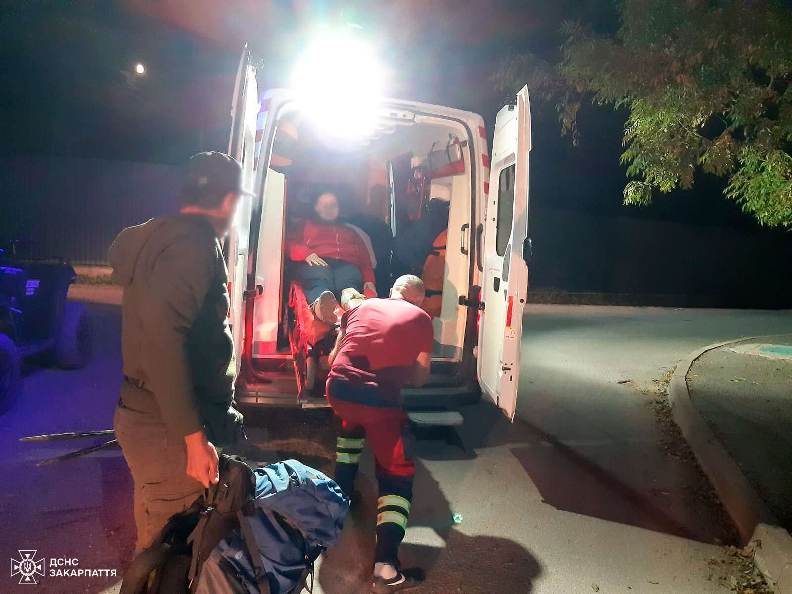 Спасли женщину