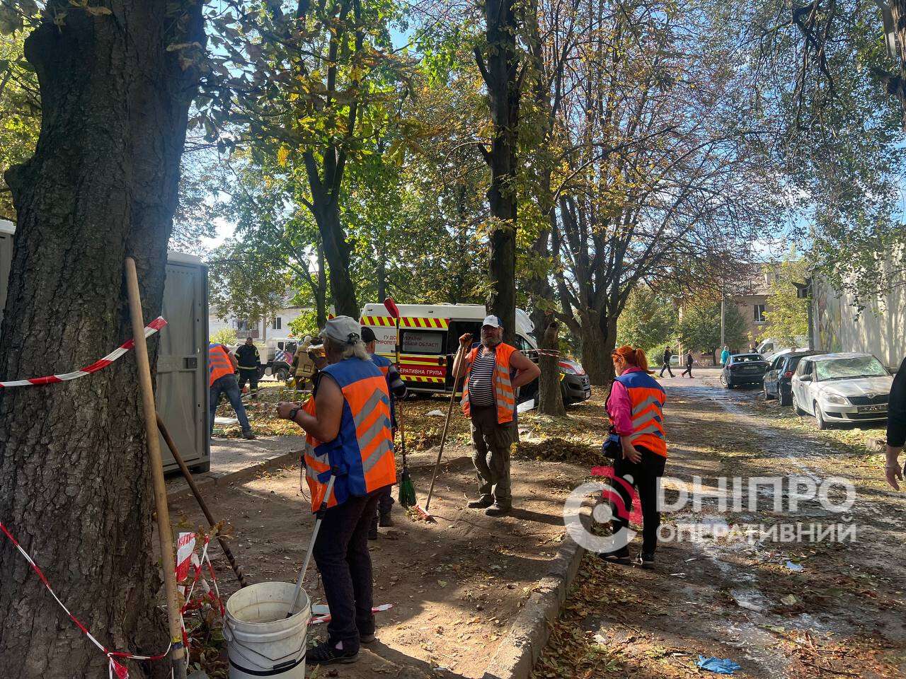 Последствия российской атаки на Днепр 20.09.2025