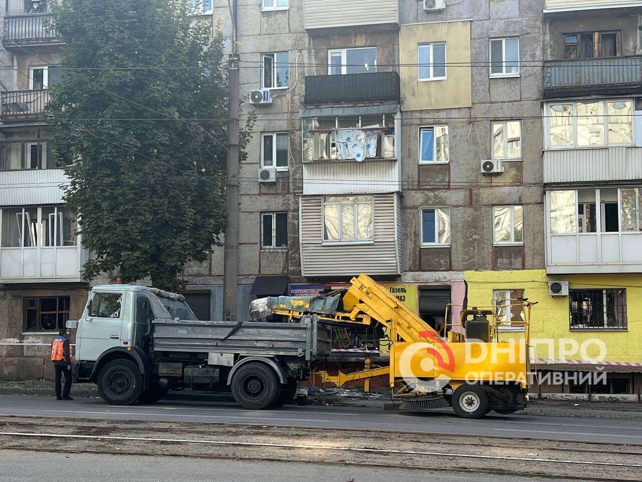 Последствия российской атаки на Днепр 20.09.2025