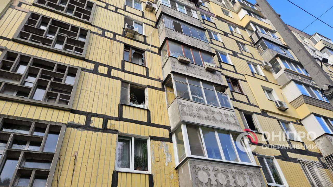 Последствия российской атаки на Днепр 20.09.2025