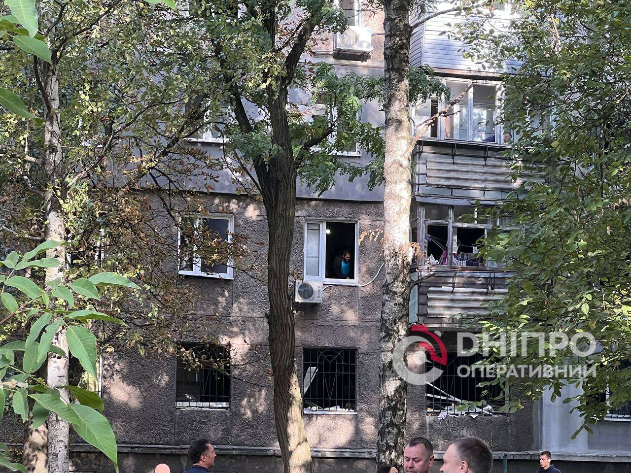 Последствия российской атаки на Днепр 20.09.2025