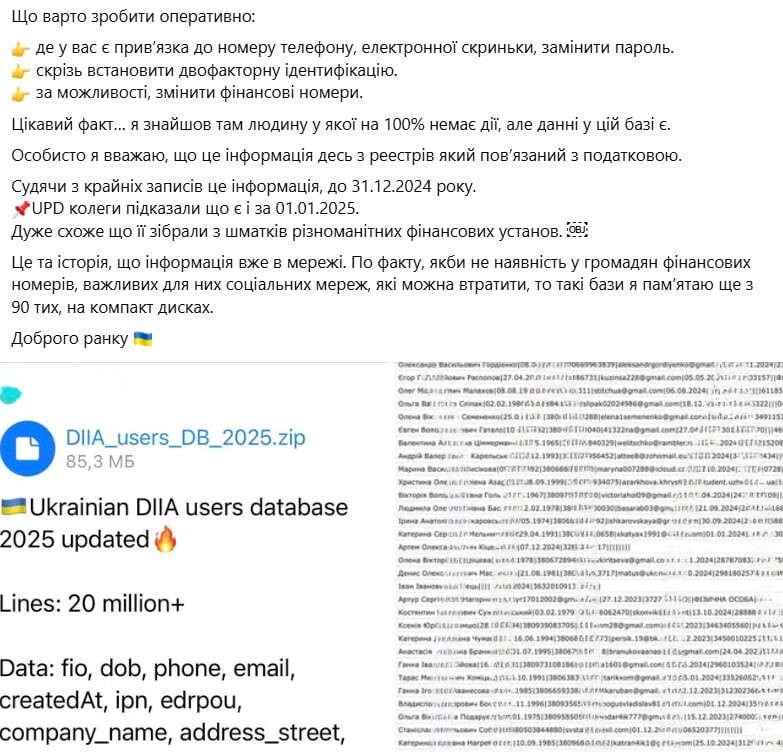 «Витік даних з 