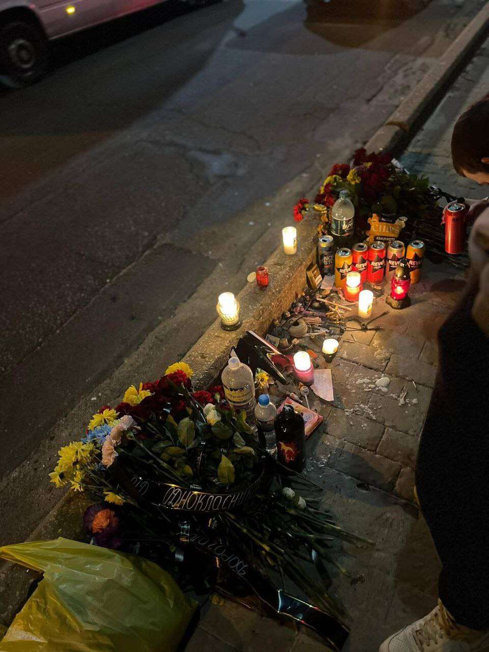 Вшанування пам'яті загиблого в ДТП