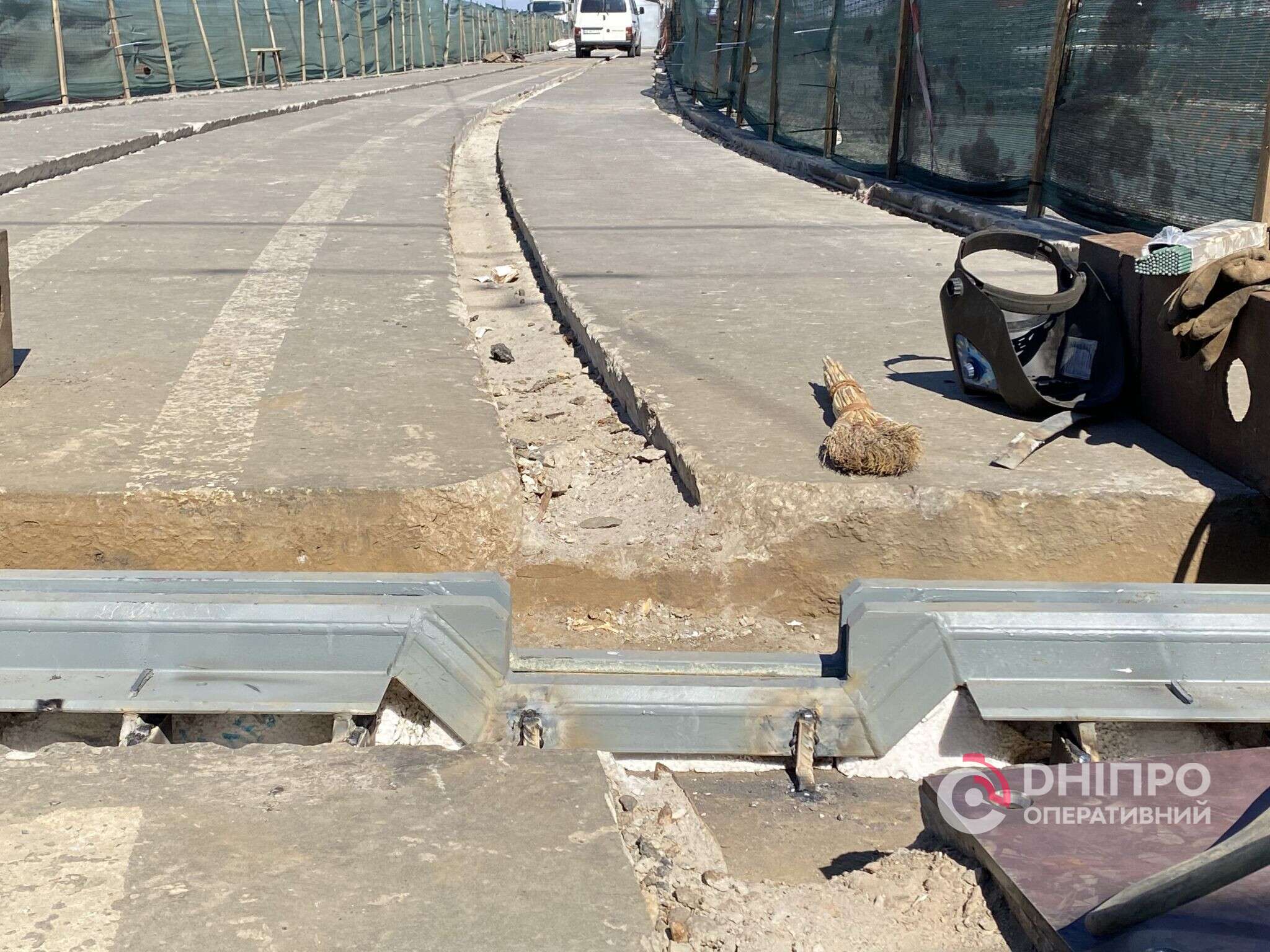 Ремонт трамвайных путей на Старом мосту: как продвигаются работы