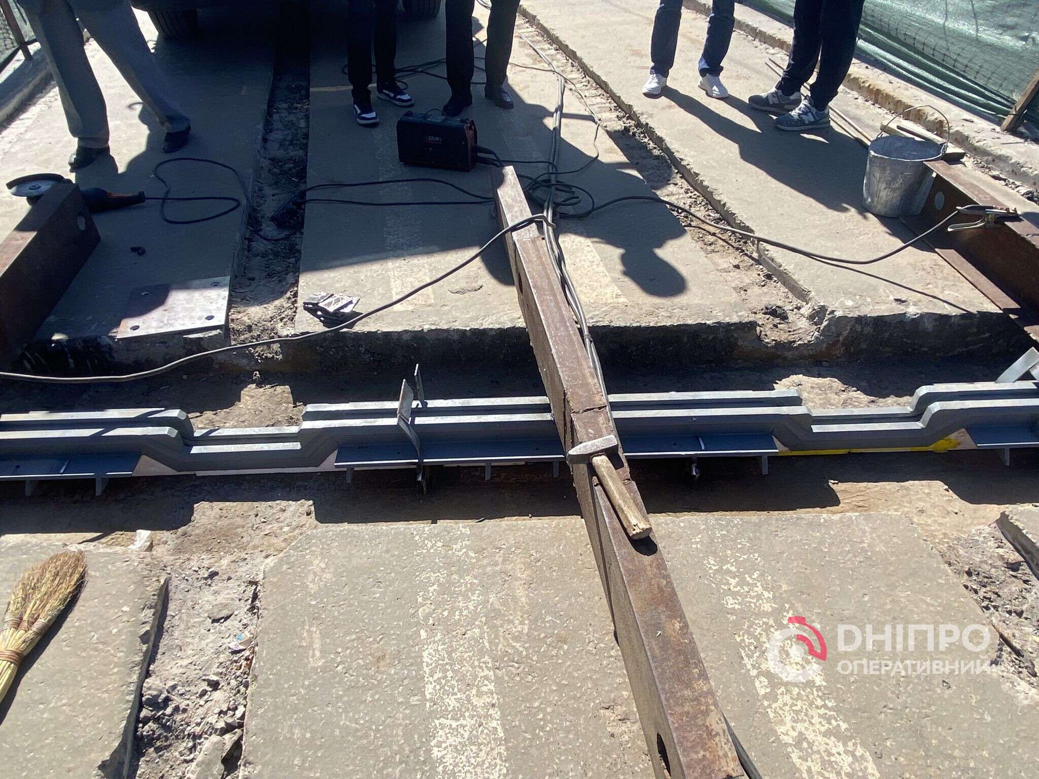 Ремонт трамвайных путей на Старом мосту: как продвигаются работы