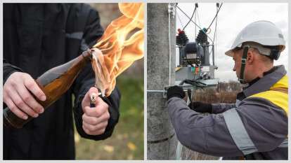 Судили мужчину, бросившего "коктейли Молотова" в бригаду ДТЭК