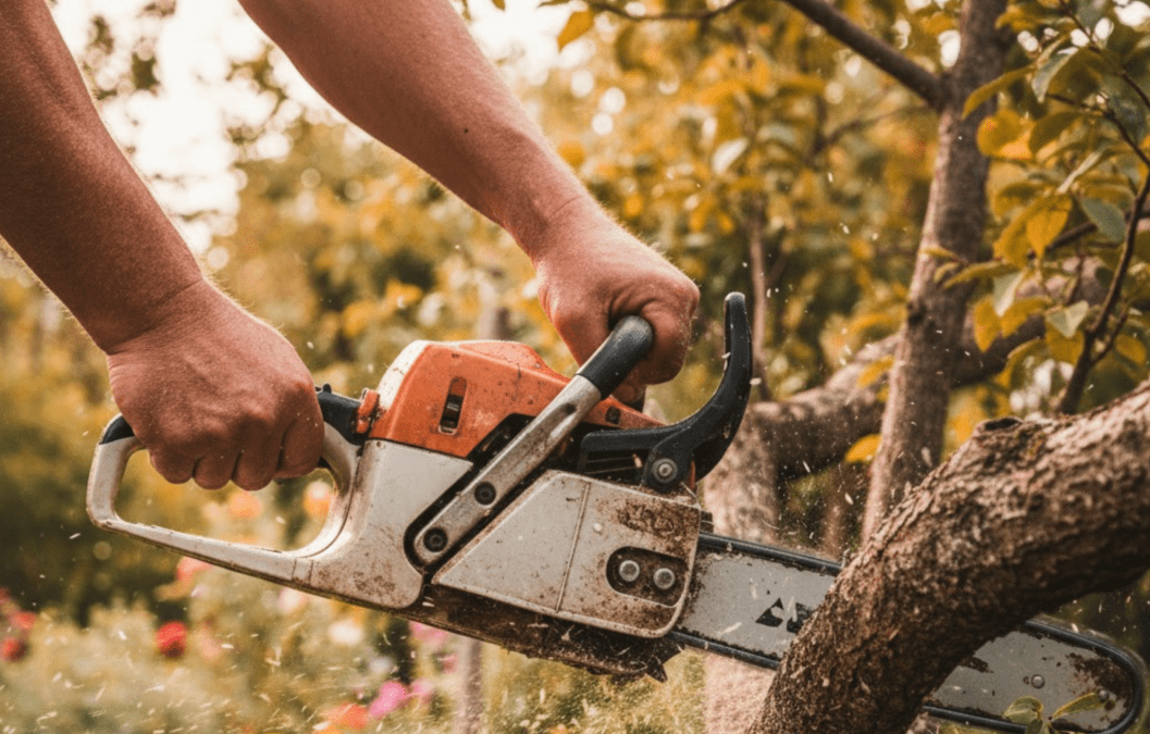 На Днепропетровщине мужчина порезал шею бензопилой, обрезая деревья
