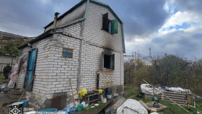 Згорів будинок в Нікопольському районі