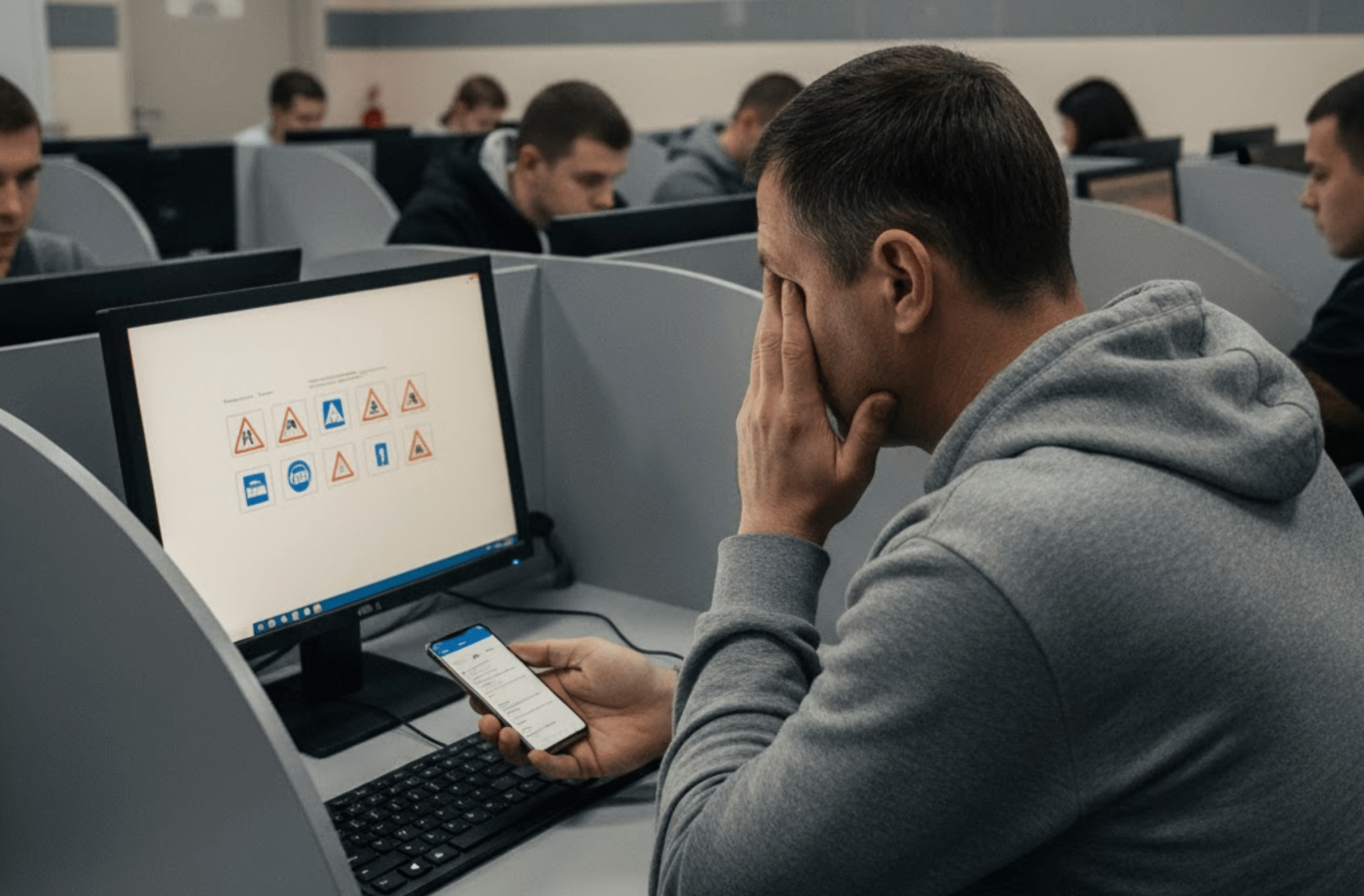 Результати іспиту на права можуть анулювати: дніпрянам роз’яснили, в яких випадках
Використання мобільного телефону під час теоретичного іспиту на отримання посвідчення водія стає дедалі поширенішою причиною для анулювання результатів. Навіть коротк