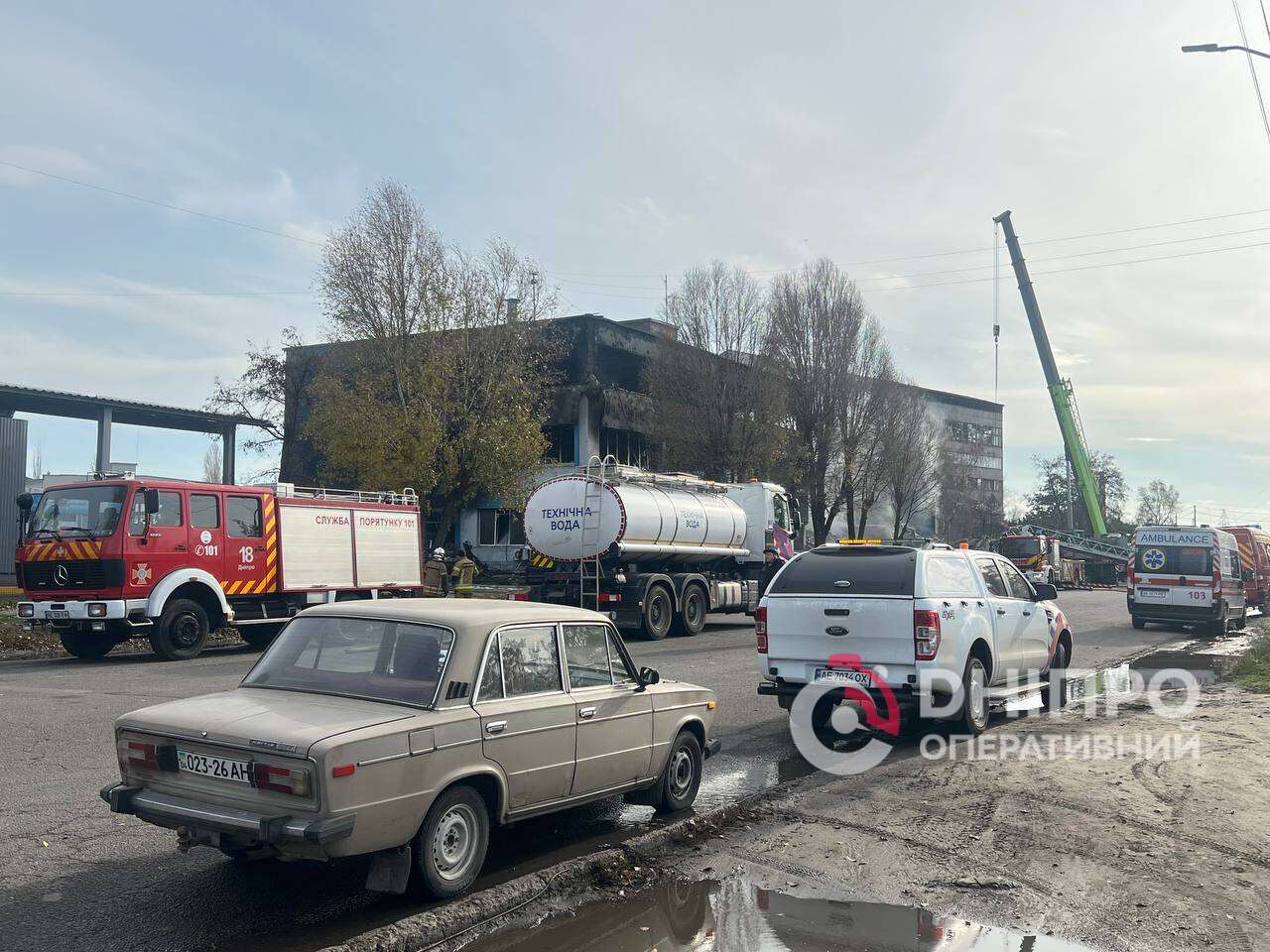 Атака на Днепр 15 ноября: кадры с места попаданий