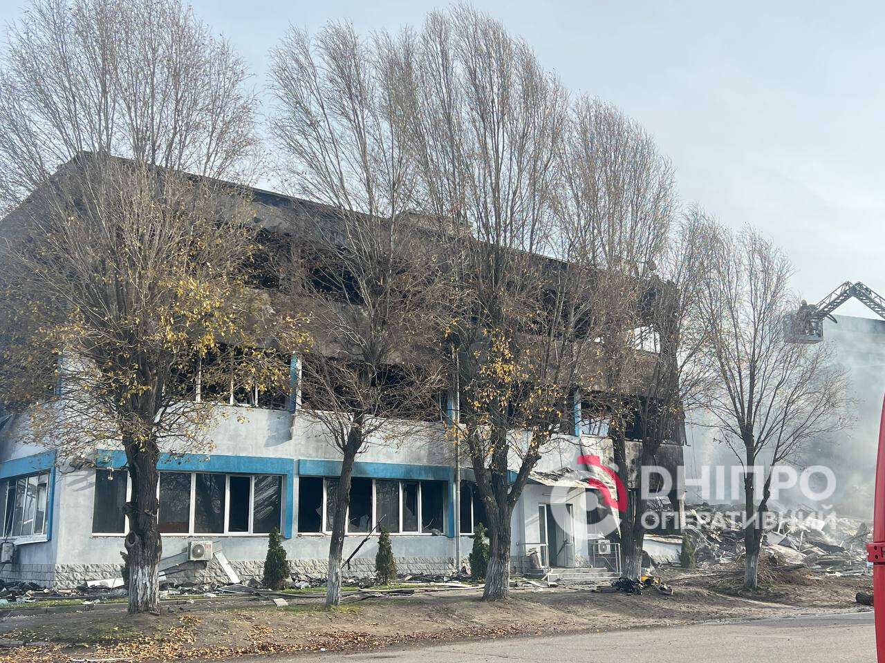 Атака на Днепр 15 ноября: кадры с места попаданий