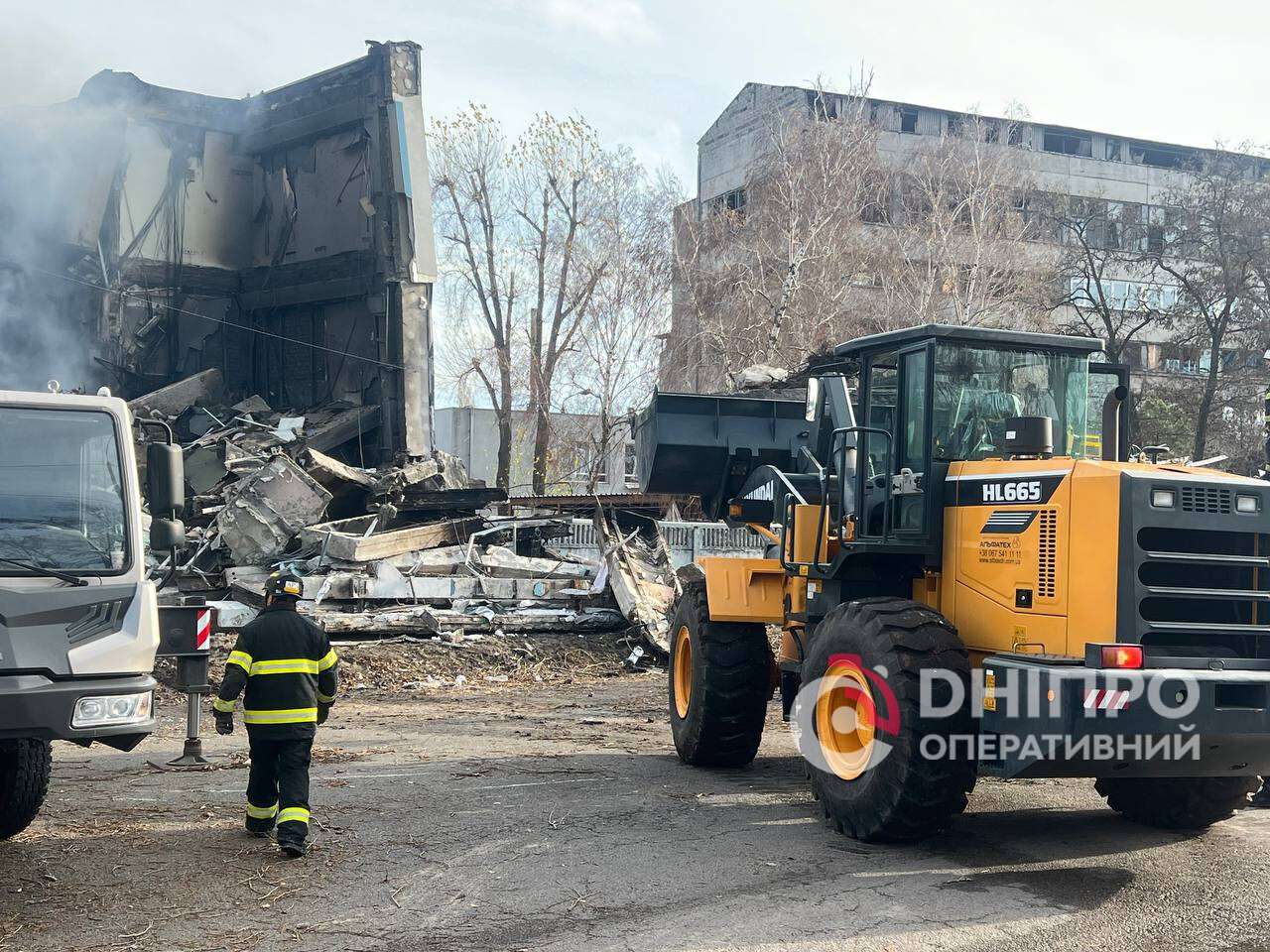 Атака на Днепр 15 ноября: кадры с места попаданий