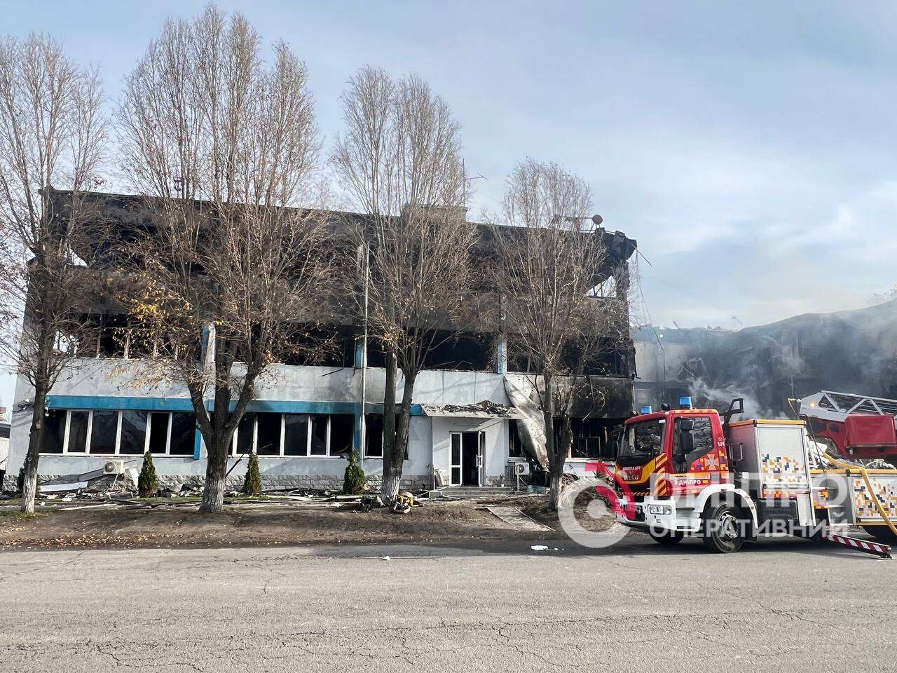 Атака на Днепр 15 ноября: кадры с места попаданий