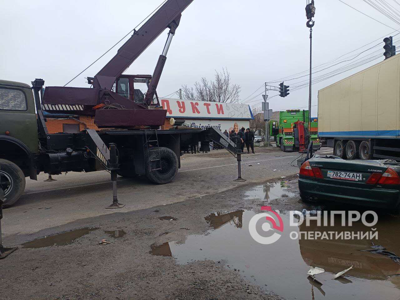 Масштабное ДТП на Старочумацкой 15 ноября - кадры с места происшествия