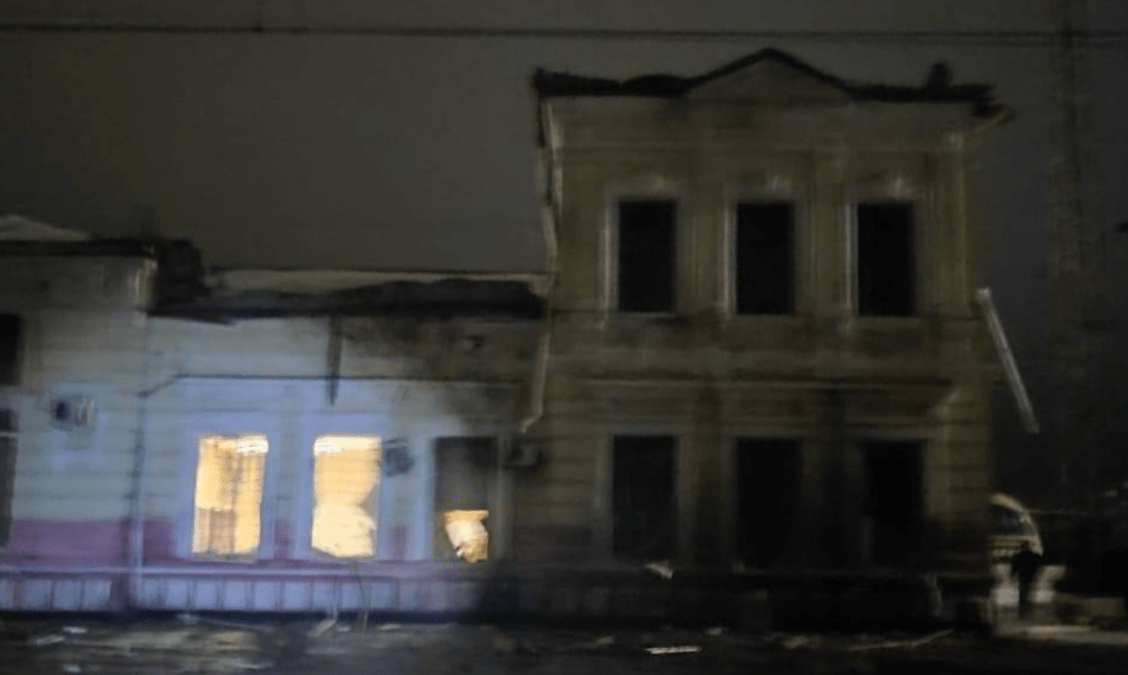 Вокзал после удара рф