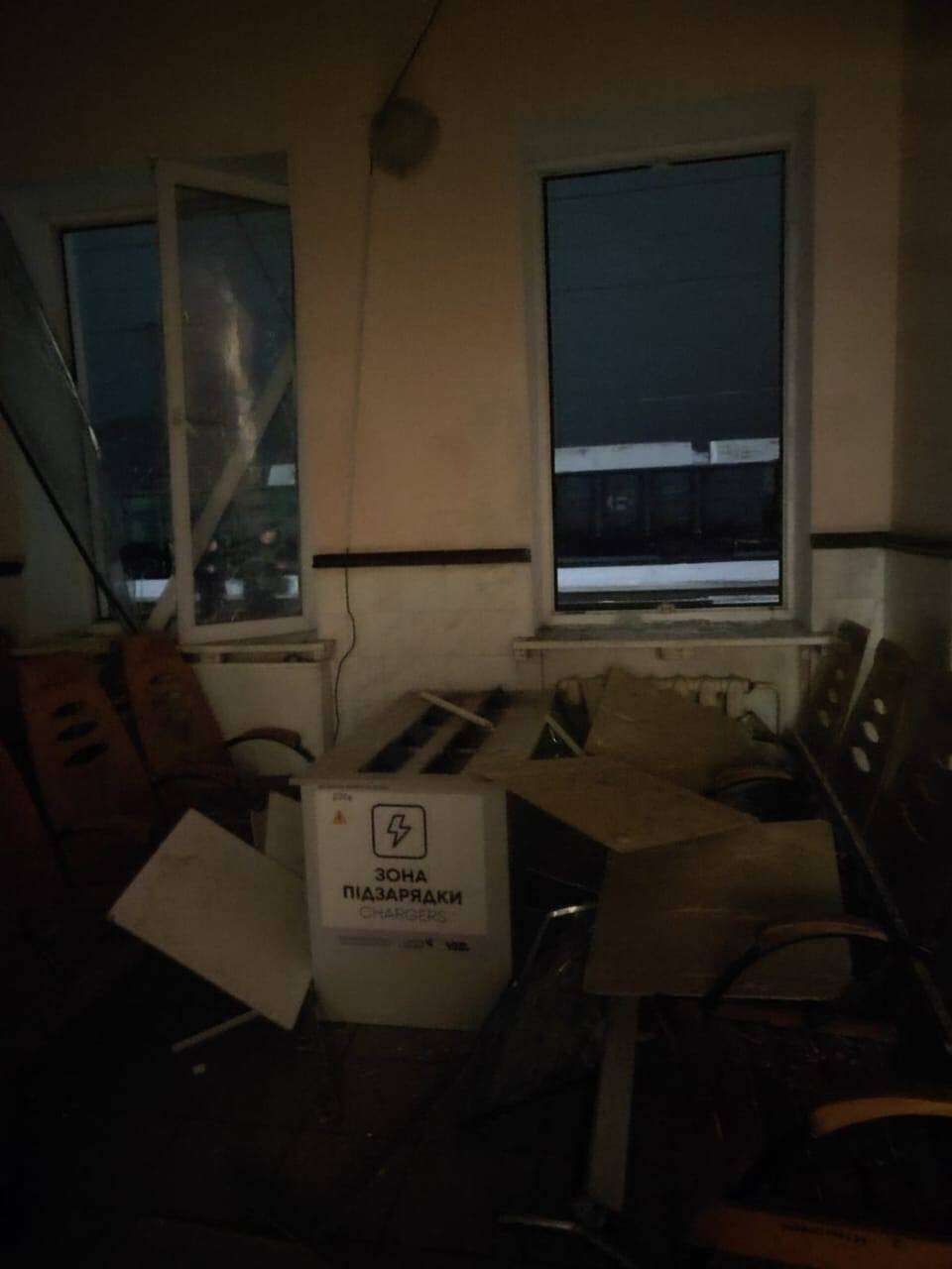 Вокзал після удару рф