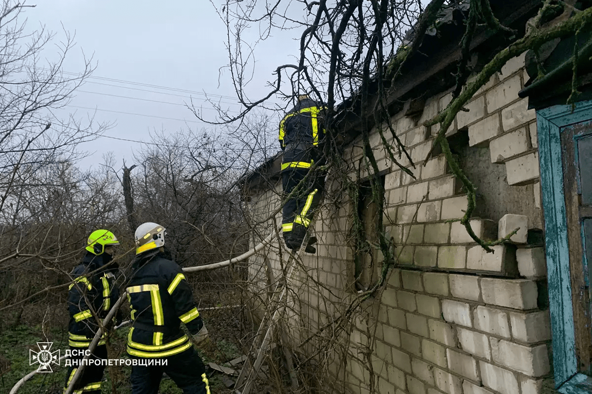 Пожар в Днепровском районе
