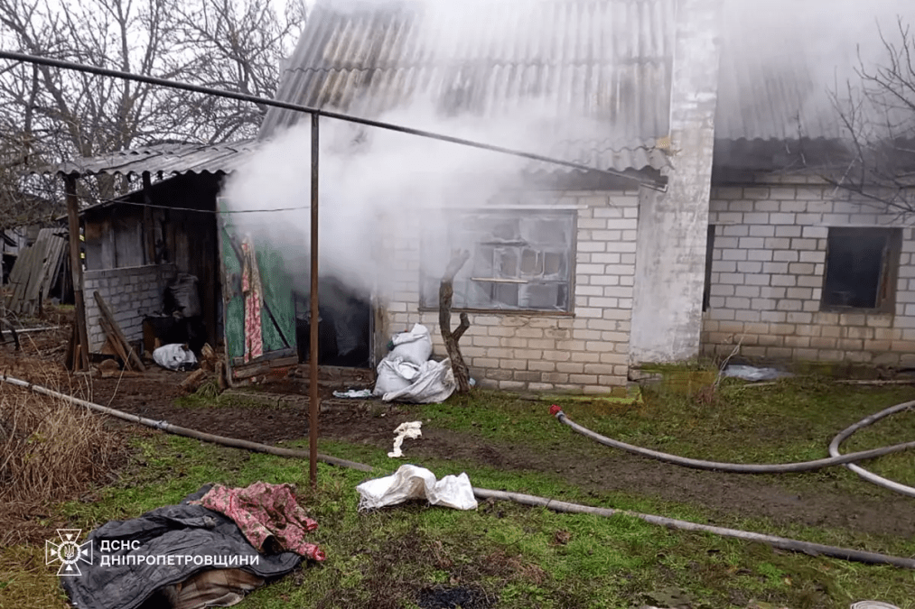 Пожар в Днепровском районе