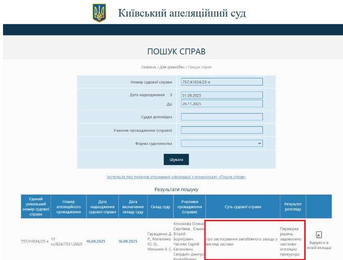 Справа депутата Свердліна: суд не оприлюднює переглянуте рішення щодо застави
Київський апеляційний суд на початку грудня міг ухвалити постанову про перегляд застави для депутата міської ради Дніпра Дмитра Свердліна, якого…