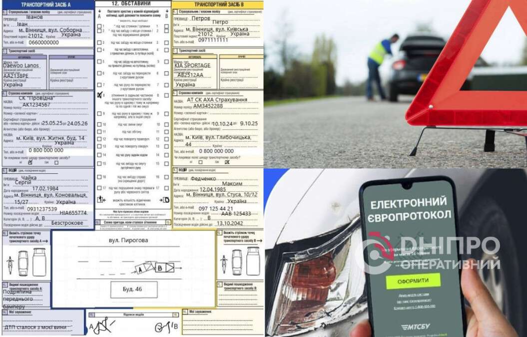 Як оформити ДТП по Європротоколу без інтернету