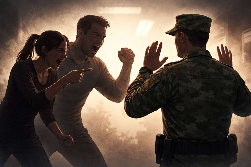 Нападение и избиение работника ТЦК: судили супругов