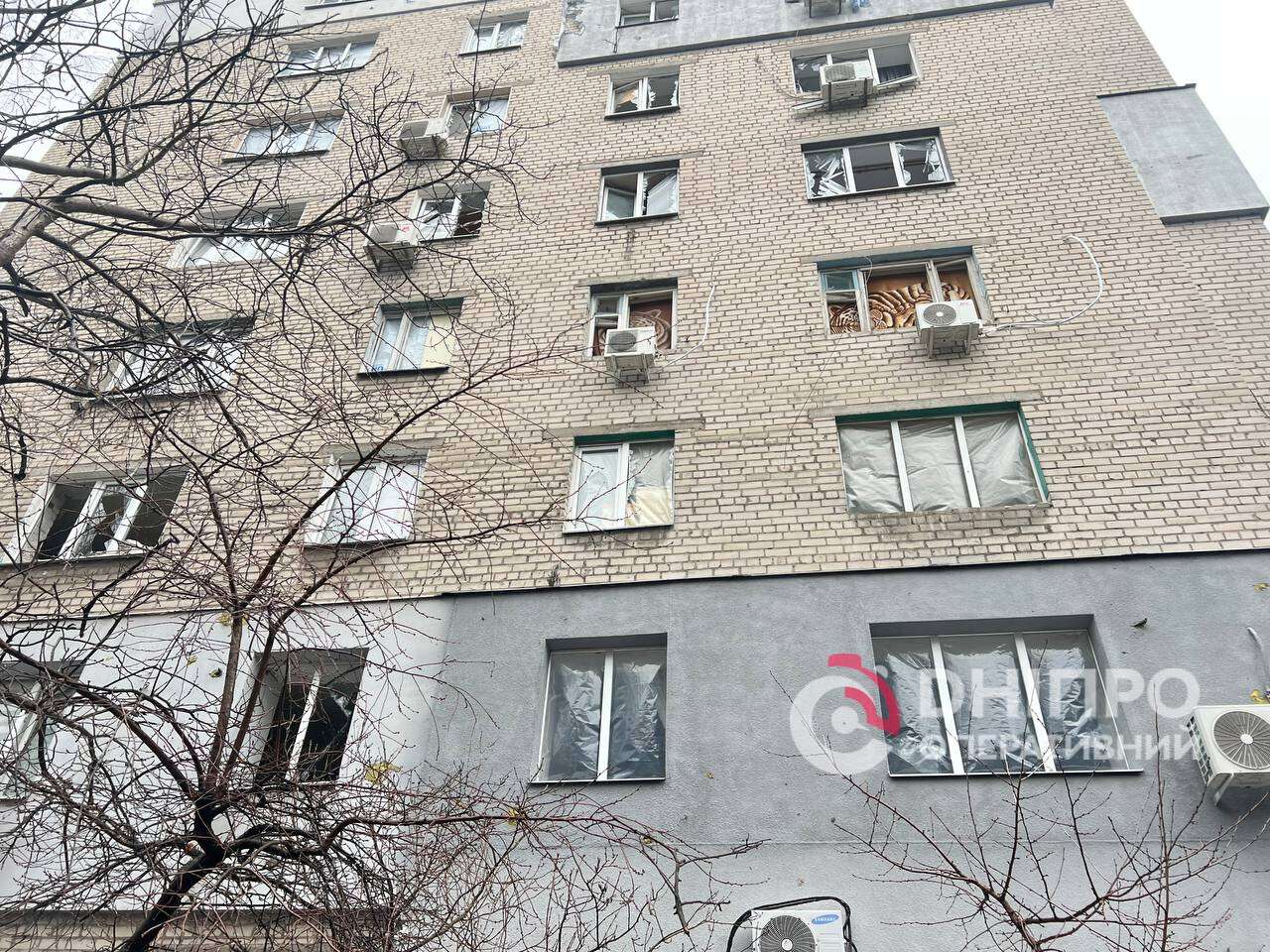 Атака на Днепр в ночь на 7 января 2026 года - кадры с места происшествия