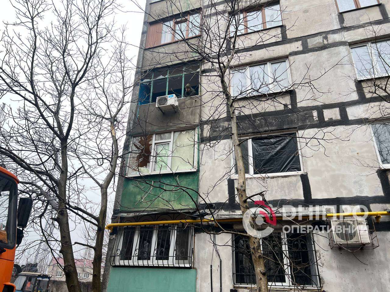 Атака на Днепр в ночь на 7 января 2026 года - кадры с места происшествия