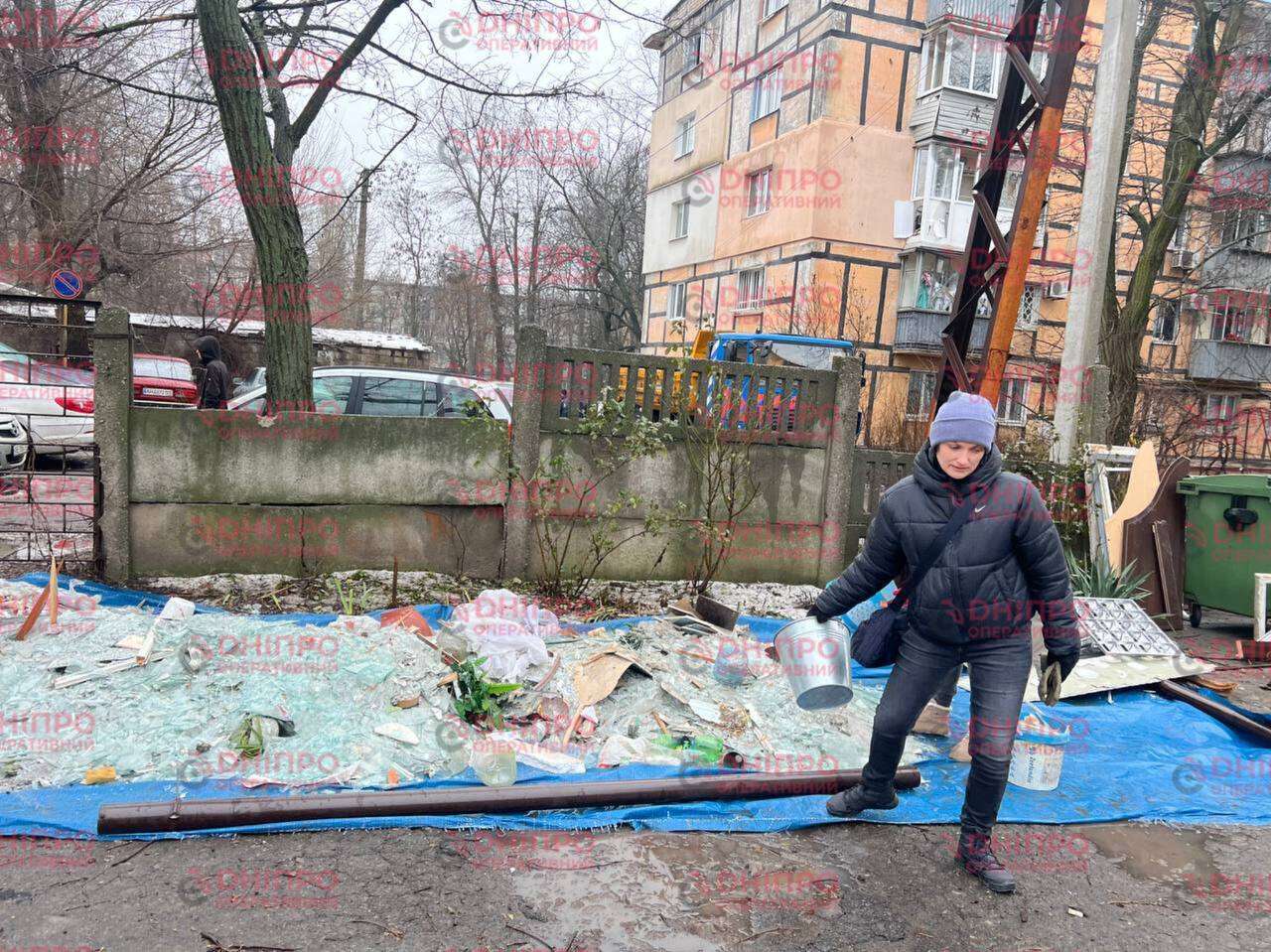 Атака на Днепр 6 января 2026 года - серьезные повреждения получили учебные заведения: фото