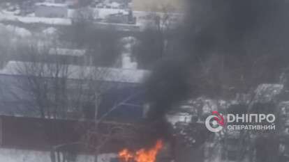 Густое задымление на ж/м Левобережный в Днепре 14 января - подробности