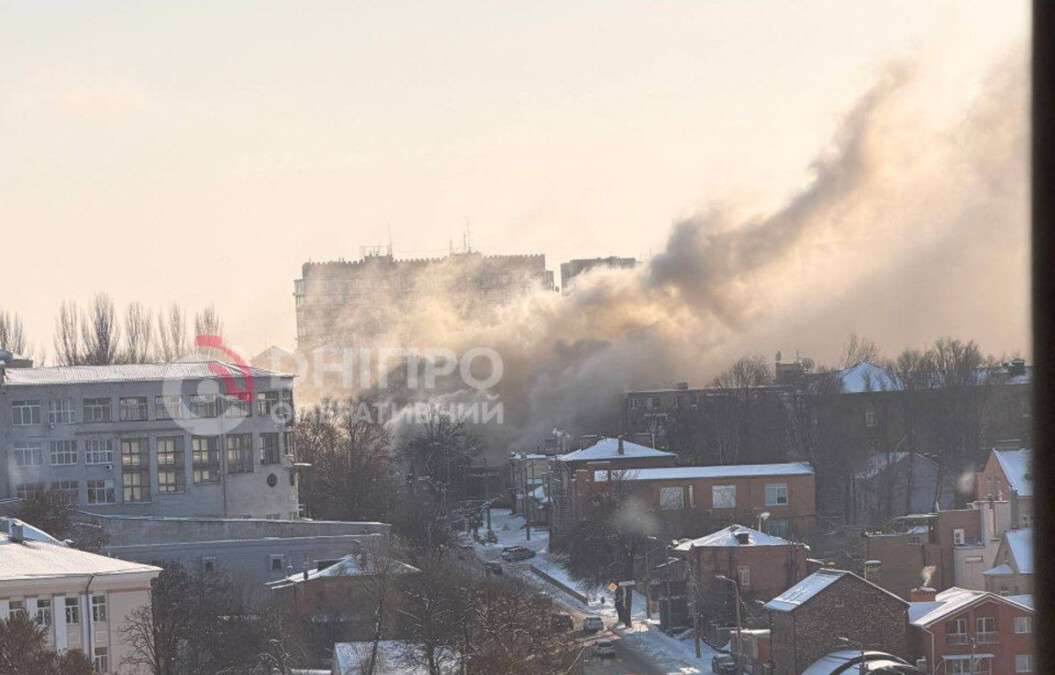 Горит ресторан в Днепре