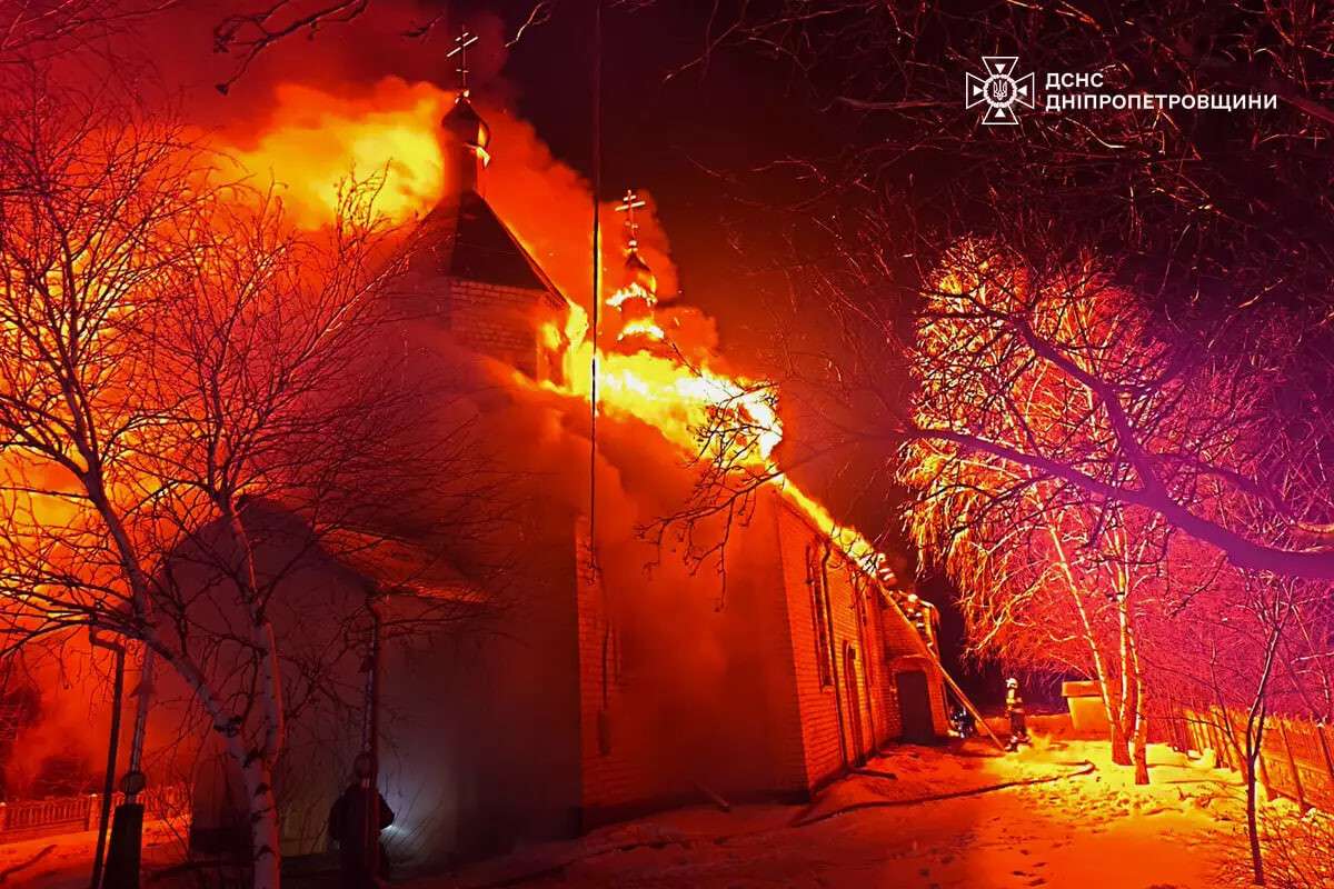 Масштабна пожежа в церкві вночі 26 січня - деталі від ДСНС