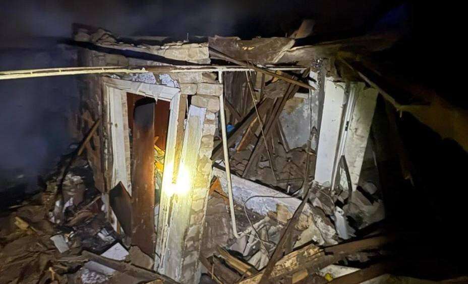 Удар БпЛА по Днепру