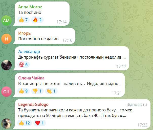 Недолив топлива: что происходит на АЗС Днепра