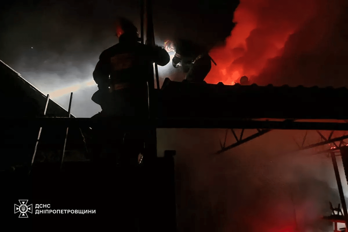 Горів будинок в Дніпрі