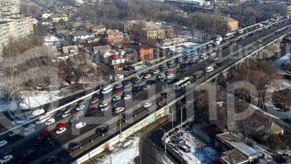 Затор на Слобожанському проспекті 23 лютого - що відомо