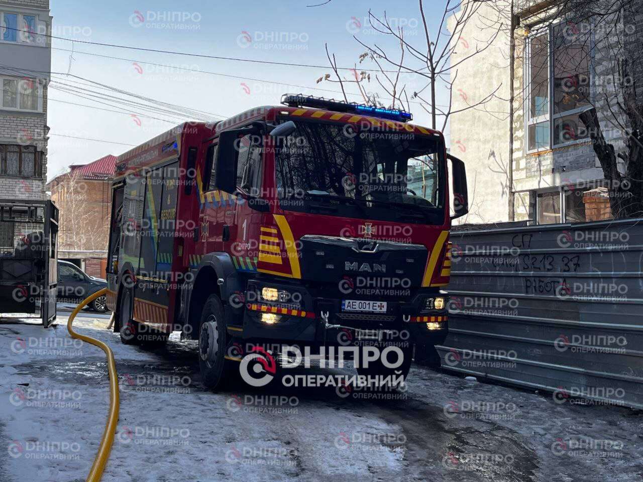 Пожежа у центрі Дніпра 23.02.2026: подробиці з місця події