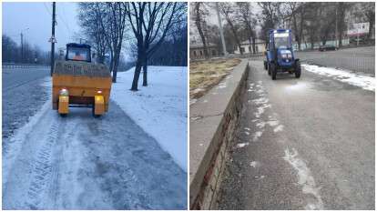 Дороги в Дніпрі 24 лютого: комунальники зночі борються з наслідками негоди