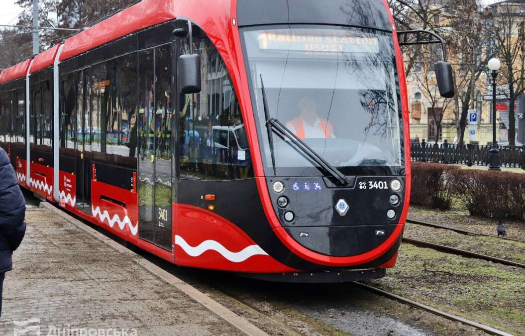 Новый трамвай в Днепре