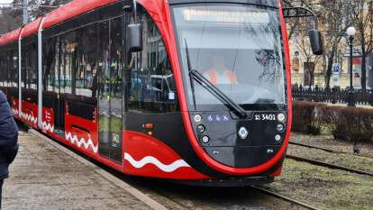 Новый трамвай в Днепре