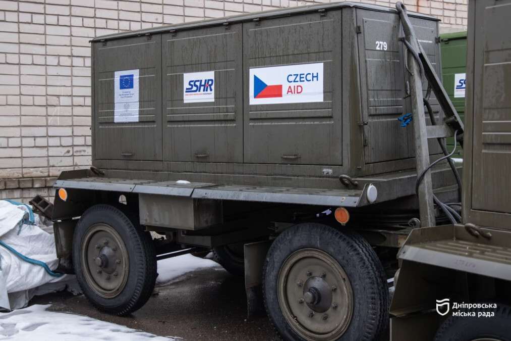 Дніпро отримав 55 генераторів від Чехії: місто посилює енергостійкість теплопостачання