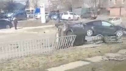 ДТП на Рабочей 28.02.2026: Renault перевернулся на бок