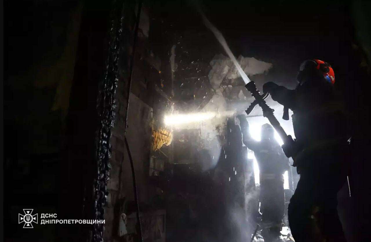 Пожар в Днепре