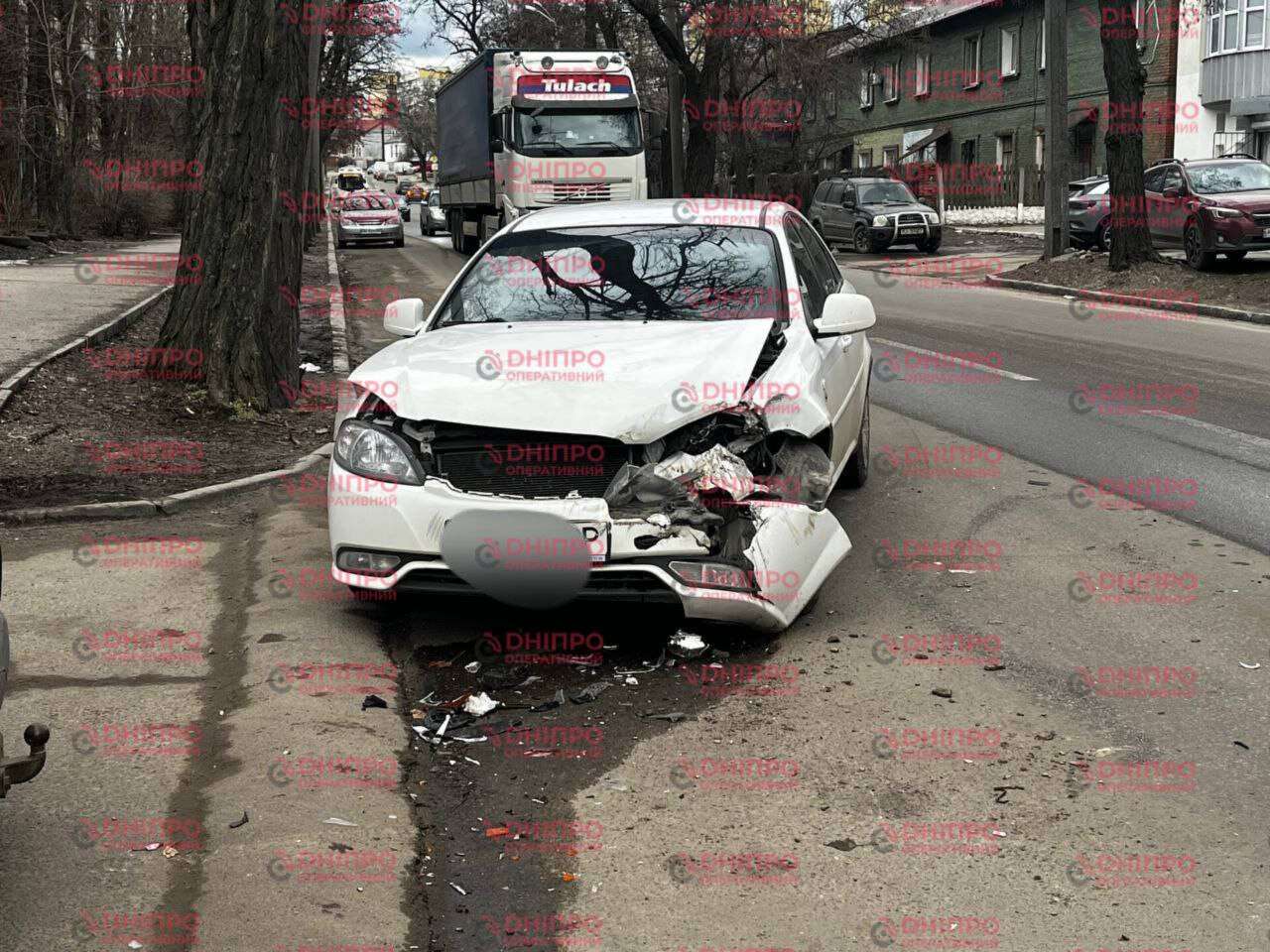 Потрійна ДТП у центрі 03.03.2026: кадри з місця події