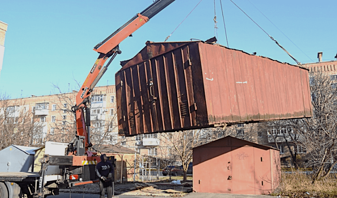 Демонтаж гаражів у Дніпрі