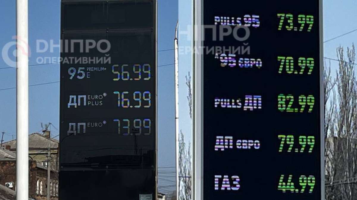Ціни на пальне у Дніпрі 16.03.2026 - актуальна вартість