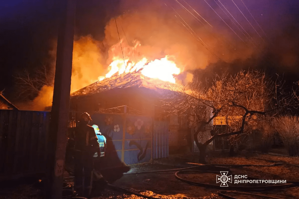 Нічна пожежа в Павлограді